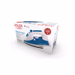 Adler AD 5022 Ferro da stiro a secco e a vapore Piastra in Ceramica 2200 W Blu, Bianco - Vista aggiuntiva 6