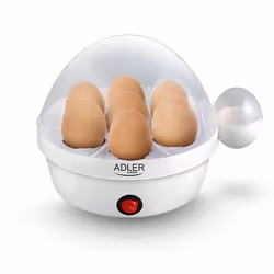 Adler AD4459, 7 uovo/uova, Duro, Medio, Morbido, Pulsante, Bianco, 450 W, 360 V