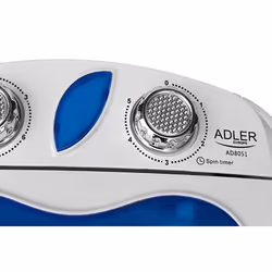 Adler AD 8051 lavatrice Caricamento dall'alto 3 kg Blu, Bianco - Vista aggiuntiva 5