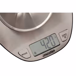 Mesko Home MS 3152 Acciaio inox Superficie piana Bilancia da cucina elettronica - Vista aggiuntiva 4