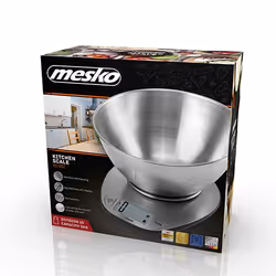 Mesko Home MS 3152 Acciaio inox Superficie piana Bilancia da cucina elettronica - Vista aggiuntiva 8