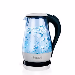 Camry Premium CR 1251w, 1,7 L, 2200 W, Nero, Acciaio inox, Trasparente, Polipropilene (PP), Indicatore del livello dell'acqua