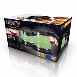 Camry Premium CR 1265 bollitore elettrico 0,5 L 750 W Nero, Verde - Vista aggiuntiva 7