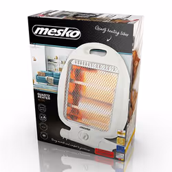 Mesko Home MS 7710 Interno Bianco 800 W Riscaldatore di ambienti elettrico al quarzo - Vista aggiuntiva 7