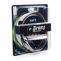 NATEC Drone Auricolare Cablato A Padiglione Musica e Chiamate Nero, Arancione - Vista aggiuntiva 6