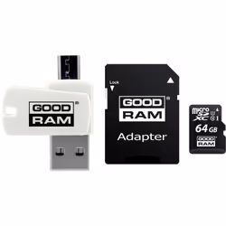 Goodram M1A4-0640R11, 64 GB, MicroSDHC, Classe 10, UHS-I, 60 MB/s, 10 MB/s