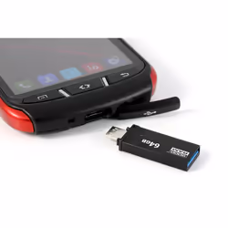 Goodram TWIN 64 GB USB 3.0 unità flash USB USB Type-A / Micro-USB 3.2 Gen 1 (3.1 Gen 1) Nero - Vista aggiuntiva 4
