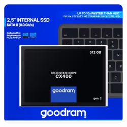 Goodram CX400 gen.2 512 GB 2.5" Serial ATA III 3D TLC NAND - Vista aggiuntiva 7