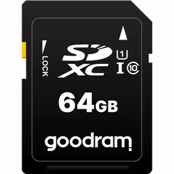 Goodram S1A0, 64 GB, SDXC, Classe 10, UHS-I, 100 MB/s, 10 MB/s