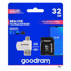 Goodram M1A4 All in One 32 GB MicroSDHC UHS-I Classe 10 - Vista aggiuntiva 8