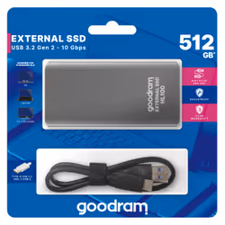Goodram HL100 512 GB USB tipo-C 3.2 Gen 2 (3.1 Gen 2) Grigio - Vista aggiuntiva 6