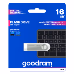 Goodram USB UNO3-0160S0R11 unità flash USB 16 GB USB tipo A 3.2 Gen 1 (3.1 Gen 1) Argento