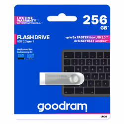 Goodram USB UNO3-2560S0R11 unità flash USB 256GB USB tipo A 3.2 Gen 1 (3.1 Gen 1) Argento