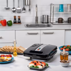 Zelmer ZSM7400 tostiera 1400 W Nero, Acciaio