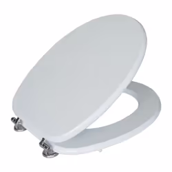 Tavoletta WC Universale Wc tavoletta WC, Copri Water Universale Bianco, In Legno Pesante - Montaggio facile Mod. CLASSICO uni ...