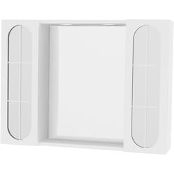 Savinidue - Specchiera da bagno pensile doppio 'oltea' art. 940 led - laccata bianca