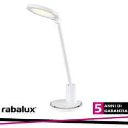 Rabalux - tekla, metal led table lamp, white, built-in led 10W 700LM d