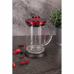 Berlinger Haus BH/1498 caffettiera manuale Сaffettiera a stantuffo 0,8 L Borgogna, Trasparente