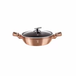 Berlinger Haus BH/1519N, 3,8 L, Rotondo, Rose Gold, Alluminio, Ergonomico, Impugnatura morbida, Gas, Alogena, Induzione