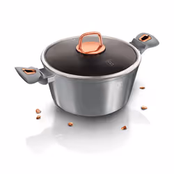 Berlinger Haus BH/6012, Pirofila casseruola, Rotondo, Alluminio, Gas, Alogena, Induzione, Grigio, Rose Gold, Titanio
