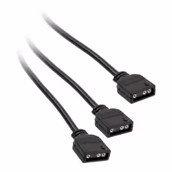 Kolink PGW-AC-KOL-043, Universale, Splitter per cavo, Nero, 3-pin, 2x 3-pin, 5 V