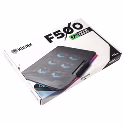 Kolink KL-F500 base di raffreddamento per laptop 43,9 cm (17.3") 1900 Giri/min Nero - Vista aggiuntiva 7