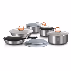 Berlinger Haus BH/6102, Set misto, Grigio, Rosa, Alluminio, Marmo, Nero, Plastica