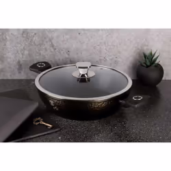 Berlinger Haus BH/6577 padella 3,8 L Rotondo Nero, Grigio