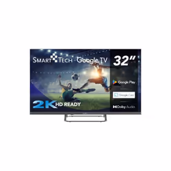 Smart-Tech 32HG01V, 81,3 cm (32"), 1366 x 768 Pixel, DLED, Smart TV, Wi-Fi, Grigio