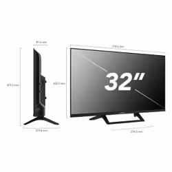 Smart-Tech 32HW01V1 TV 81,3 cm (32") HD Smart TV Wi-Fi Nero 180 cd/m² - Vista aggiuntiva 3