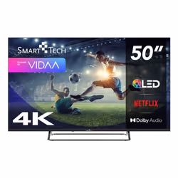 Smart-Tech 50QG04G, 127 cm (50"), 3840 x 2160 Pixel, QLED, Smart TV, Wi-Fi, Grigio