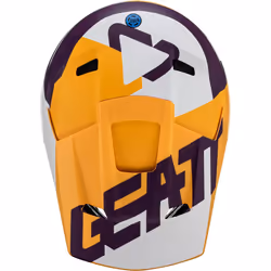 Leatt 2.5 Tricolor Casco Motocross, porpora-giallo, dimensione S