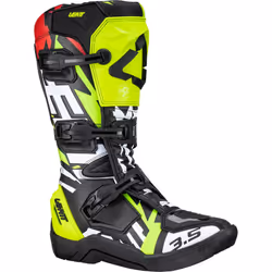 Leatt 3.5 2023 Stivali motocross, nero-bianco-giallo, dimensione 40 41 per uomo