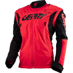 Leatt 4.5 Lite Giacca da motocross impermeabile, nero-rosso, dimensione L per uomo