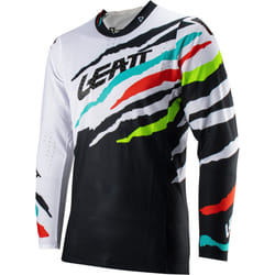 Leatt 5.5 UltraWeld Tiger Maglia Motocross, nero-bianco-rosso-blu, dimensione S per uomo
