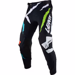 Leatt 5.5 IKS Tiger Pantaloni Motocross, nero-rosso-blu, dimensione M per uomo