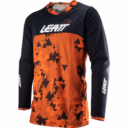 Leatt 4.5 Enduro Digital Maglia Motocross, nero-arancione, dimensione M per uomo
