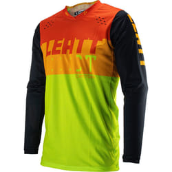 Leatt 4.5 Lite Maglia Motocross, verde-arancione, dimensione L per uomo