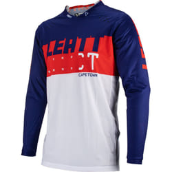 Leatt 4.5 Lite Maglia Motocross, bianco-rosso-blu, dimensione L per uomo