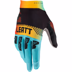 Leatt 2.5 X-Flow Contrast Guanti motocross, nero-blu-giallo, dimensione XL per uomo