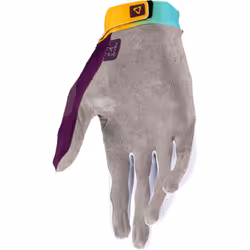 Leatt 2.5 X-Flow Contrast Guanti motocross, nero-blu-giallo, dimensione XL per uomo