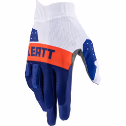 Leatt 1.5 GripR Guanti motocross, bianco-rosso-blu, dimensione L per uomo