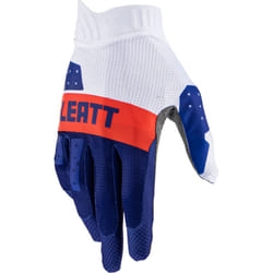 Leatt 1.5 GripR Guanti motocross, bianco-rosso-blu, dimensione L per uomo