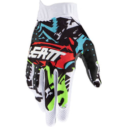 Leatt 1.5 GripR Zebra Guanti motocross, nero-bianco-rosso-blu, dimensione XL per uomo