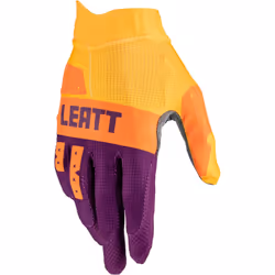 Leatt 1.5 GripR Guanti motocross per bambini, porpora-giallo, dimensione S