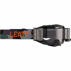 Leatt Velocity 6.5 Camo Roll-Off Occhiali da motocross, nero-verde per uomo