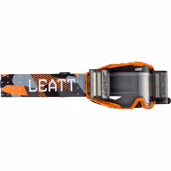 Leatt Velocity 6.5 Camo Roll-Off Occhiali da motocross, nero-arancione per uomo