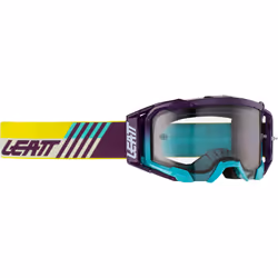Leatt Velocity 5.5 Aqua Light Occhiali da motocross, porpora-giallo per uomo
