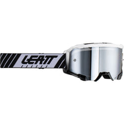 Leatt Velocity 4.5 Iriz Stripes Occhiali da motocross, nero-bianco per uomo