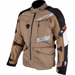 Leatt ADV Multitour 7.5 giacca in tessuto impermeabile, nero-marrone, dimensione M per uomo